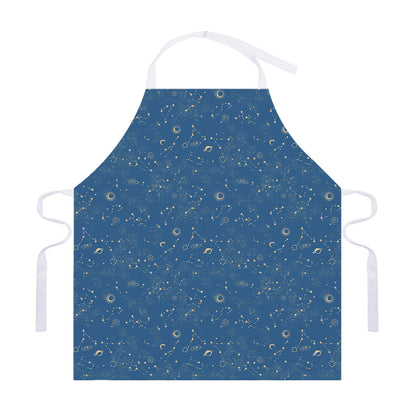 Cosmic Constellation Pattern Print Adjustable Apron