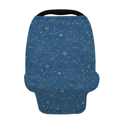 Cosmic Constellation Pattern Print Baby Seat Cover