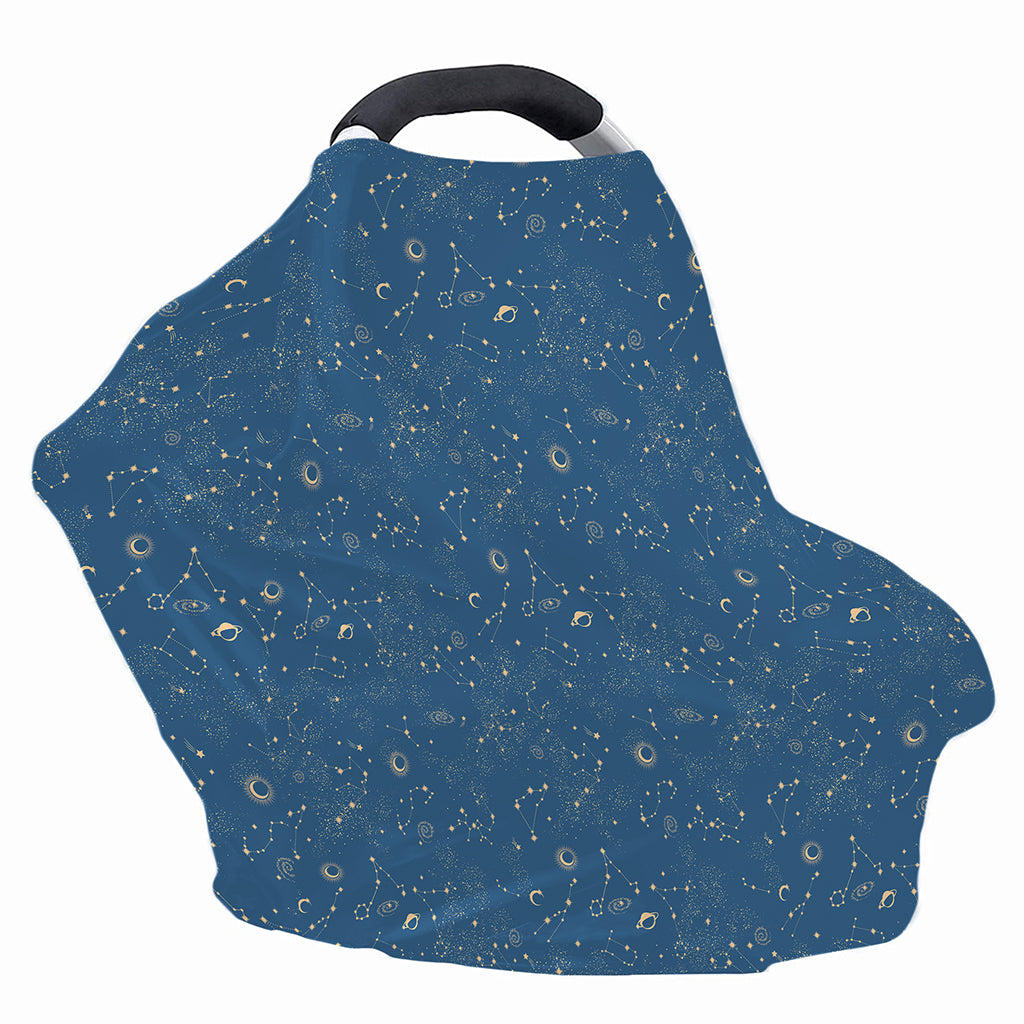 Cosmic Constellation Pattern Print Baby Seat Cover