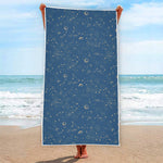 Cosmic Constellation Pattern Print Beach Towel