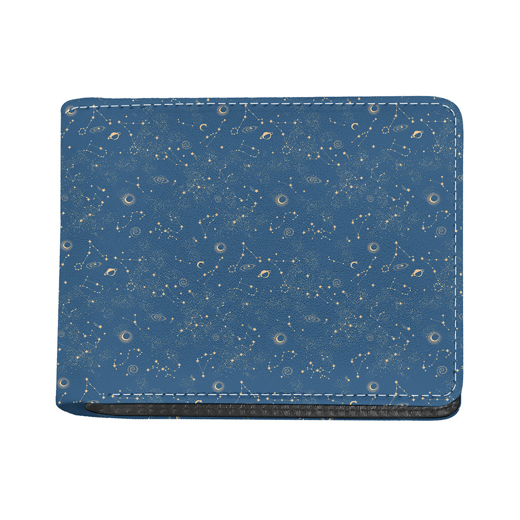 Cosmic Constellation Pattern Print Bifold Wallet