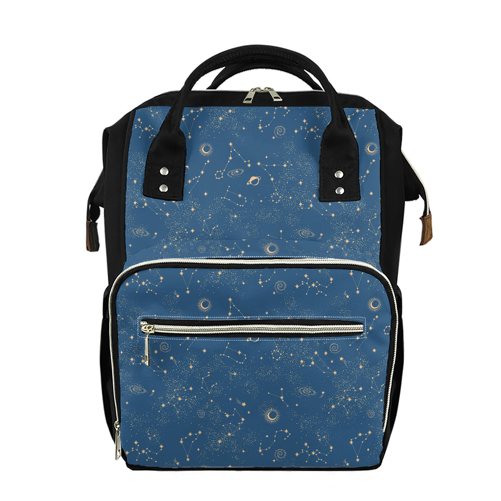 Cosmic Constellation Pattern Print Diaper Bag