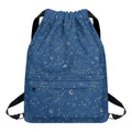 Cosmic Constellation Pattern Print Drawstring Backpack
