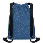 Cosmic Constellation Pattern Print Drawstring Backpack