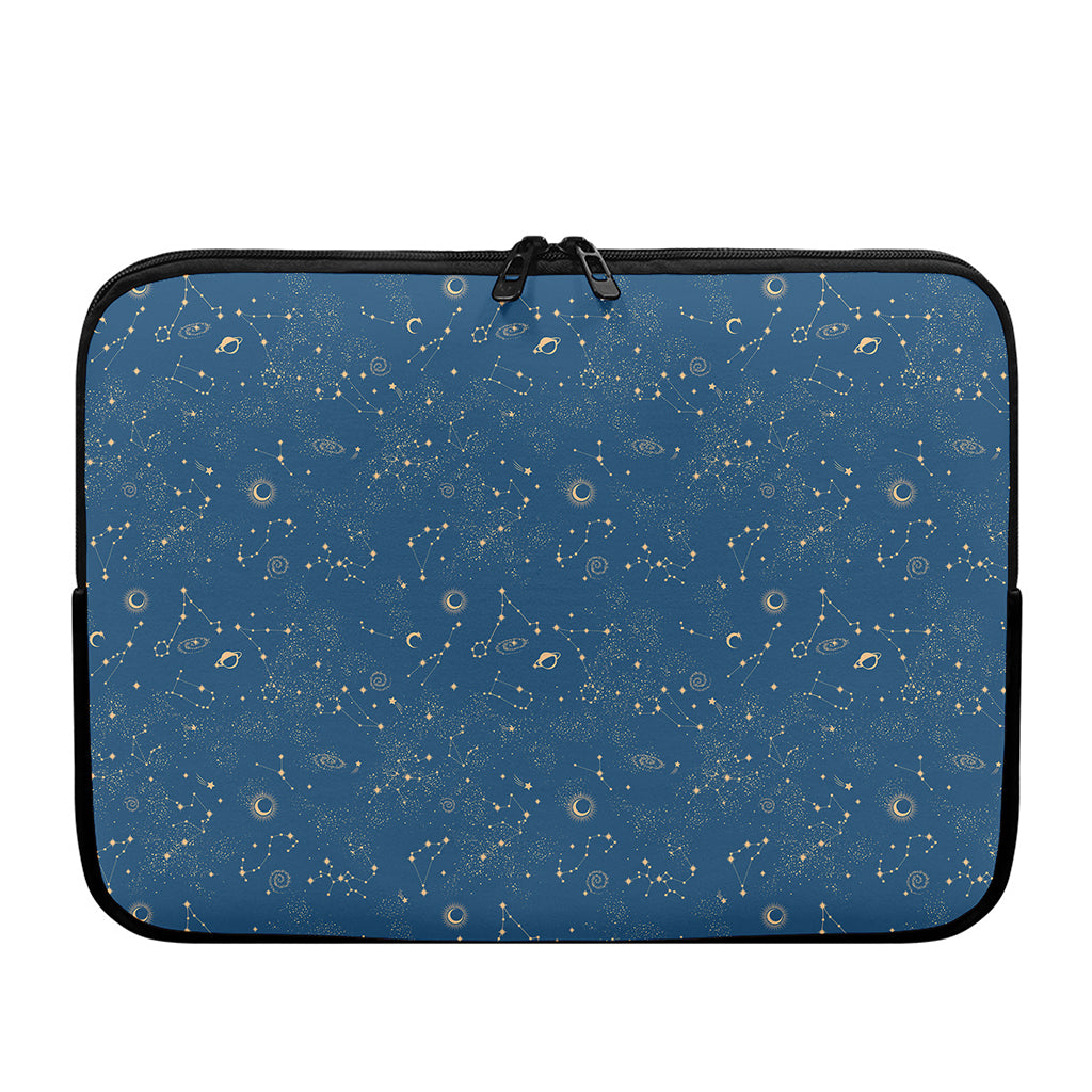 Cosmic Constellation Pattern Print Laptop Sleeve
