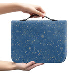 Cosmic Constellation Pattern Print Leather Bible Cover