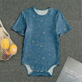 Cosmic Constellation Pattern Print Men's Bodysuit
