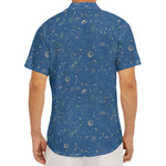 Cosmic Constellation Pattern Print Men's Deep V-Neck Shirt