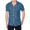 Cosmic Constellation Pattern Print Men's Shirt