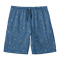 Cosmic Constellation Pattern Print Men's Swim Trunks