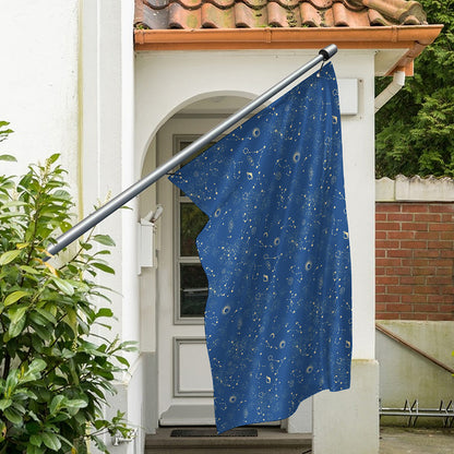 Cosmic Constellation Pattern Print Polyester Flag