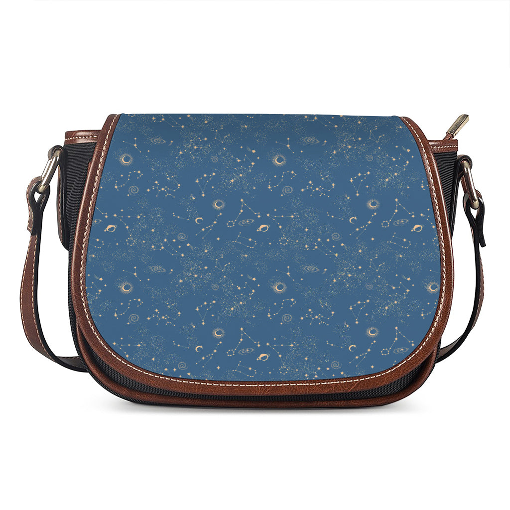 Cosmic Constellation Pattern Print Saddle Bag