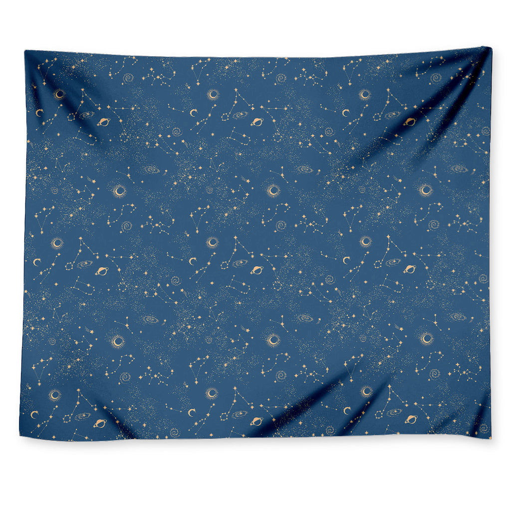 Cosmic Constellation Pattern Print Tapestry