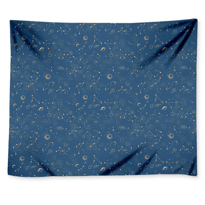 Cosmic Constellation Pattern Print Tapestry