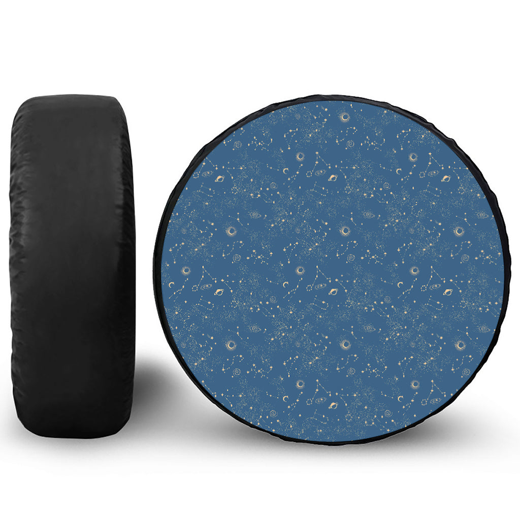 Cosmic Constellation Pattern Print Tire Cover