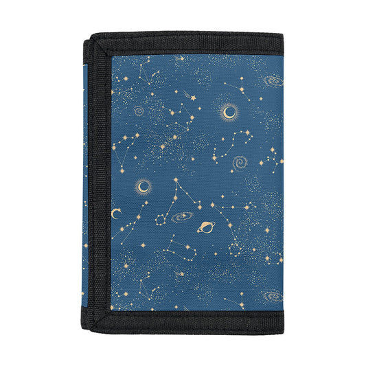 Cosmic Constellation Pattern Print Trifold Wallet