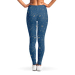 Cosmic Constellation Pattern Print Women's Leggings