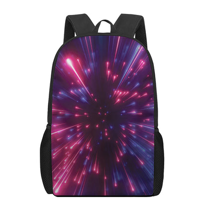 Cosmic Hyperspace Print 17 Inch Backpack