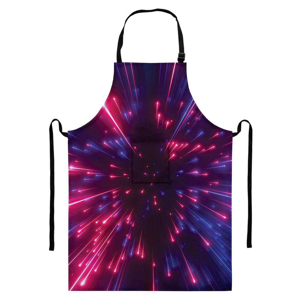 Cosmic Hyperspace Print Bib Apron With Pocket