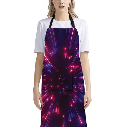 Cosmic Hyperspace Print Bib Apron With Pocket