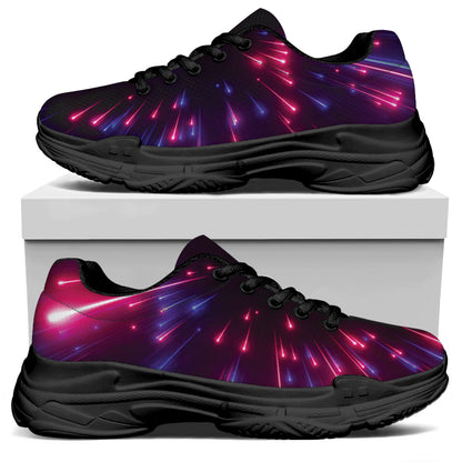 Cosmic Hyperspace Print Black Chunky Shoes