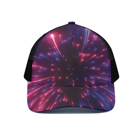 Cosmic Hyperspace Print Black Mesh Trucker Cap