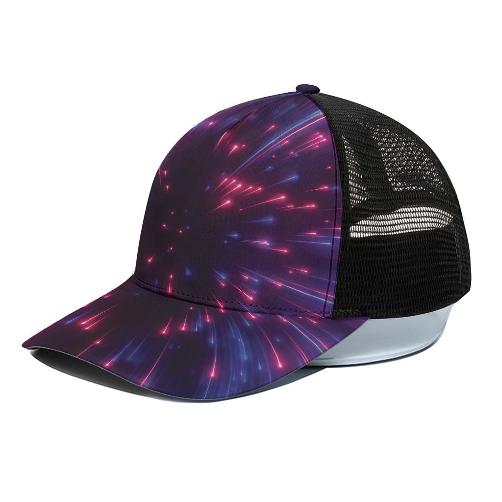 Cosmic Hyperspace Print Black Mesh Trucker Cap
