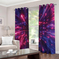 Cosmic Hyperspace Print Dimout Grommet Curtains