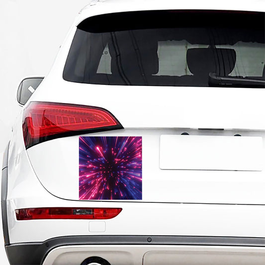 Cosmic Hyperspace Print Car Sticker