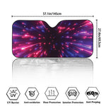 Cosmic Hyperspace Print Car Windshield Sun Shade