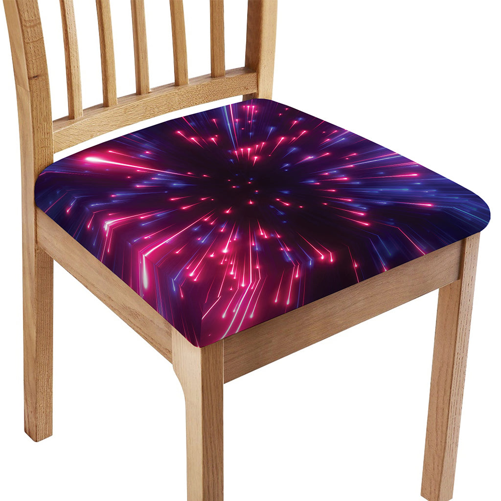 Cosmic Hyperspace Print Chair Cushion Cover