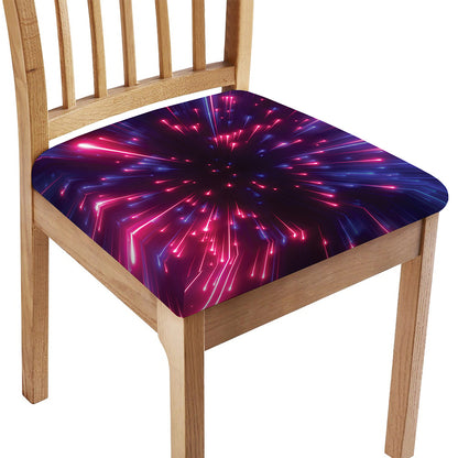 Cosmic Hyperspace Print Chair Cushion Cover