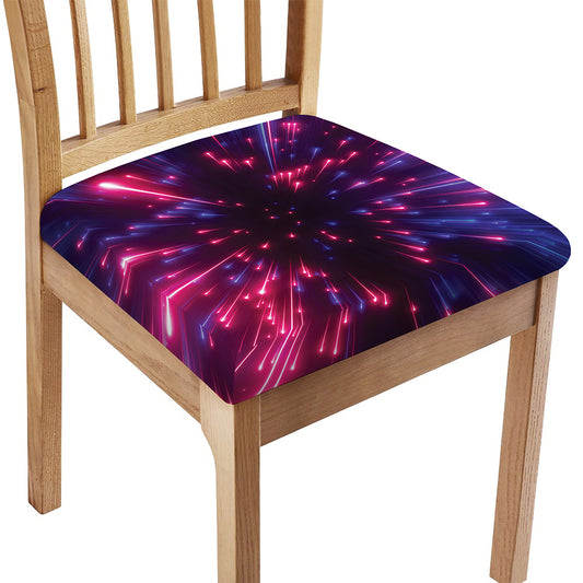 Cosmic Hyperspace Print Chair Cushion Cover