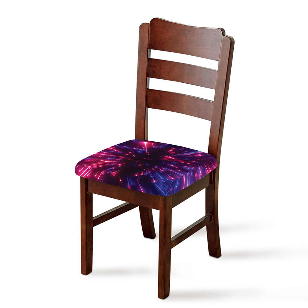 Cosmic Hyperspace Print Chair Cushion Cover