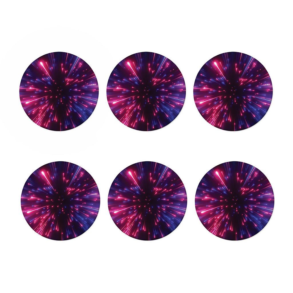 Cosmic Hyperspace Print Coaster Set