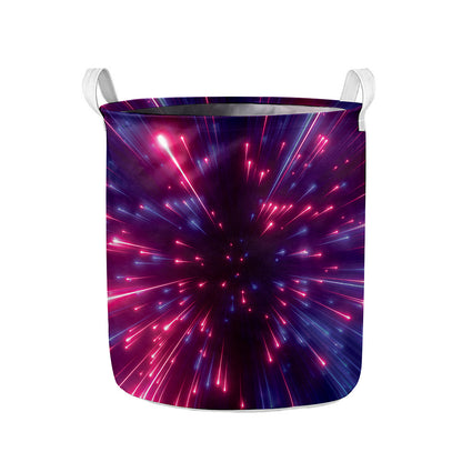 Cosmic Hyperspace Print Collapsible Laundry Basket