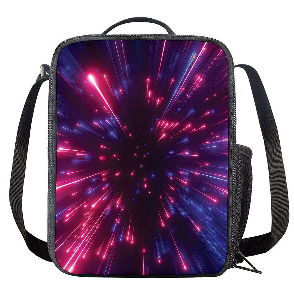 Cosmic Hyperspace Print Crossbody Lunch Bag