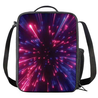 Cosmic Hyperspace Print Crossbody Lunch Bag