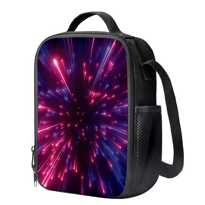 Cosmic Hyperspace Print Crossbody Lunch Bag