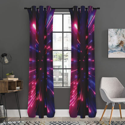 Cosmic Hyperspace Print Curtain