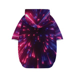 Cosmic Hyperspace Print Dog Zip Up Hoodie