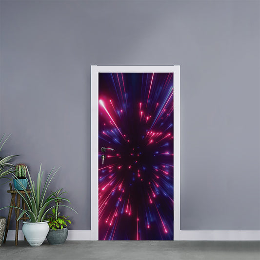 Cosmic Hyperspace Print Door Sticker