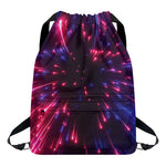 Cosmic Hyperspace Print Drawstring Backpack