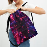 Cosmic Hyperspace Print Drawstring Backpack