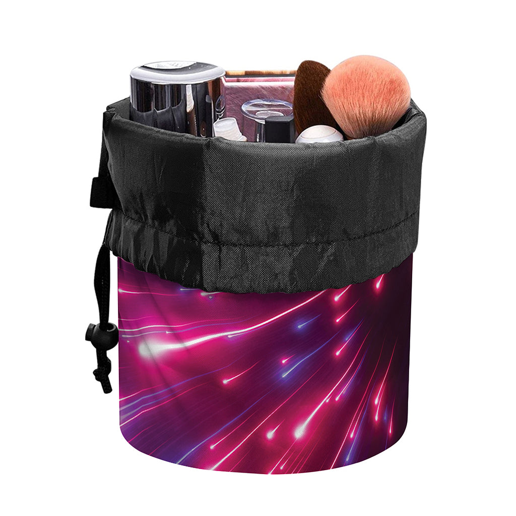 Cosmic Hyperspace Print Drawstring Makeup Bag