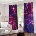 Cosmic Hyperspace Print Extra Wide Grommet Curtains