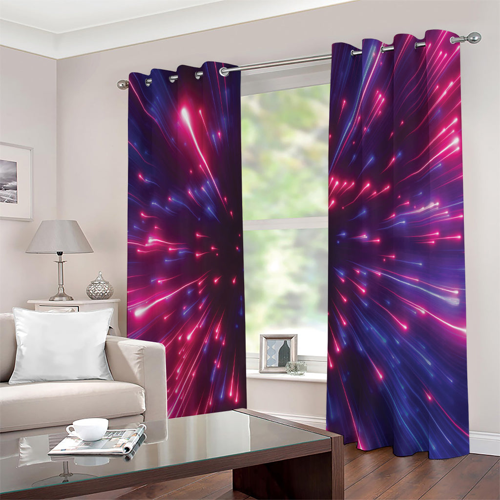 Cosmic Hyperspace Print Extra Wide Grommet Curtains