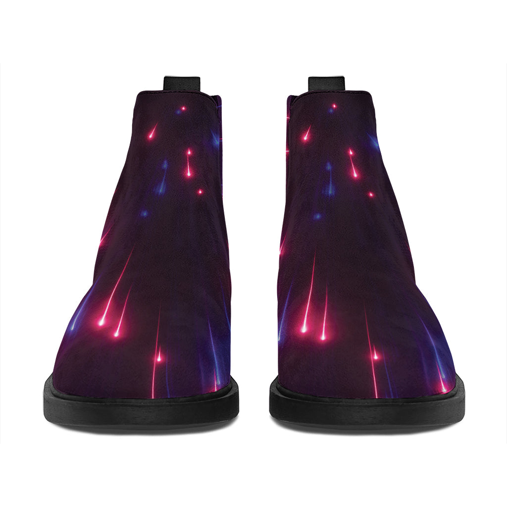 Cosmic Hyperspace Print Flat Ankle Boots