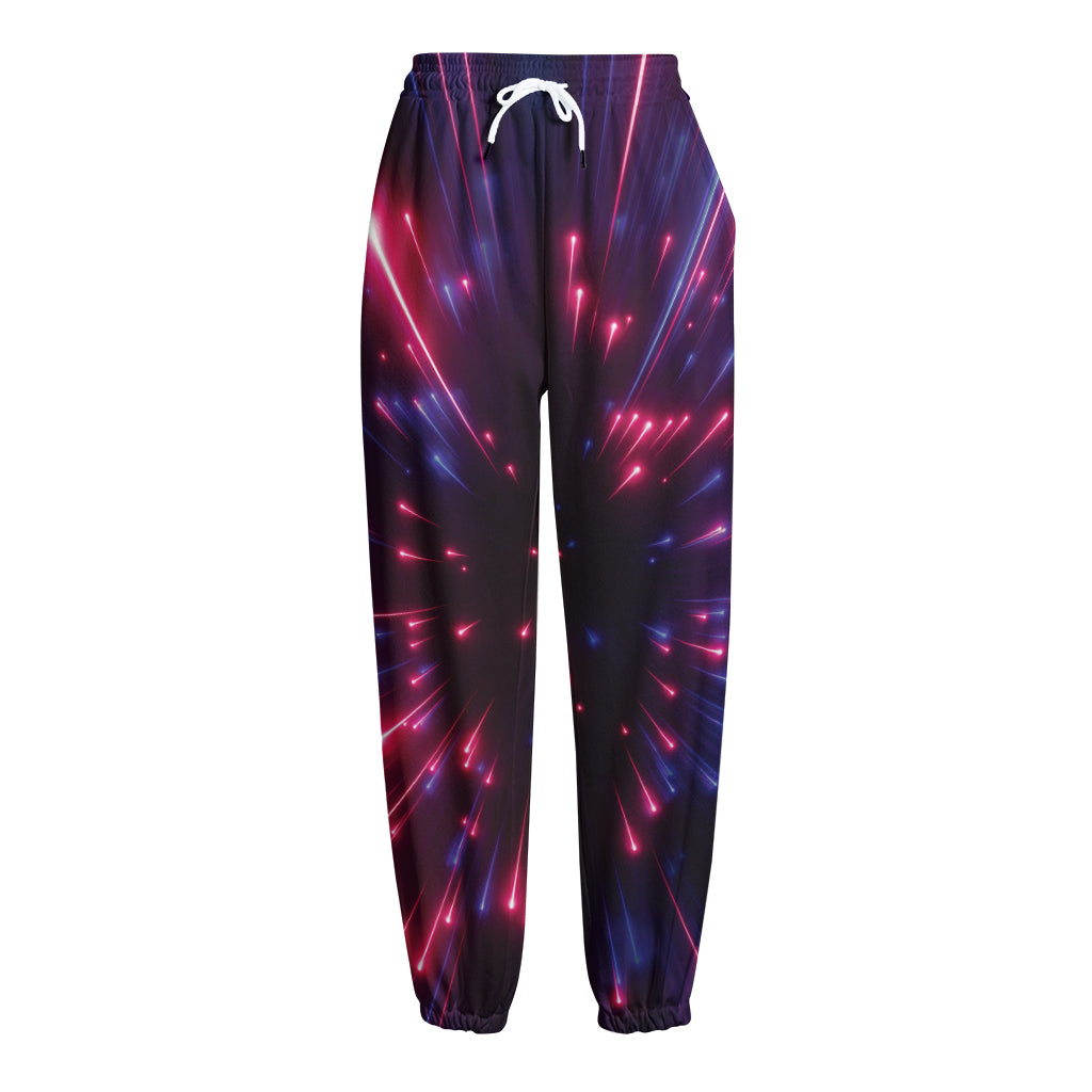 Cosmic Hyperspace Print Fleece Lined Knit Pants