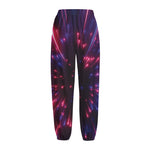 Cosmic Hyperspace Print Fleece Lined Knit Pants